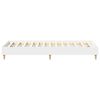 vidaXL Bed Frame No Mattress White 75x190 cm Small Single Engineered Wood