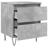 vidaXL Bedside Cabinets 2 pcs Concrete Grey 40x35x50 cm Engineered Wood