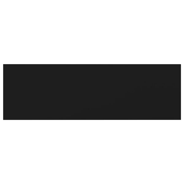 vidaXL Bookshelf Boards 8 pcs Black 80x20x1.5 cm Engineered Wood