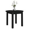 vidaXL Coffee Table Black &Oslash; 55x45 cm Solid Wood Pine