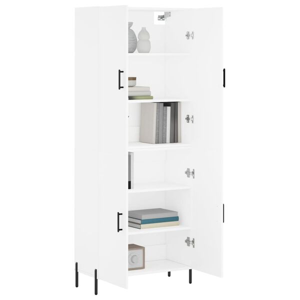 vidaXL Highboard White 69.5x34x180 cm Engineered Wood