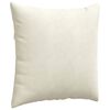 vidaXL Sofa Pillows 2 pcs Cream 60 x 60 cm Corduroy Fabric