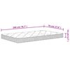 vidaXL Foam Mattress Medium Soft 70x200 cm