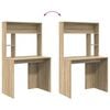 vidaXL Desk with Shelf Sonoma Oak 91 x 50 x 149 cm Engineered Wood