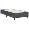 vidaXL Platform Bed Frame Dark Grey 90 x 200 cm Fabric