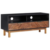 vidaXL TV Cabinet 100x35x45 cm Solid Acacia Wood and MDF