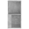 vidaXL Corner Cabinet Concrete Grey 33x33x67 cm Engineered Wood