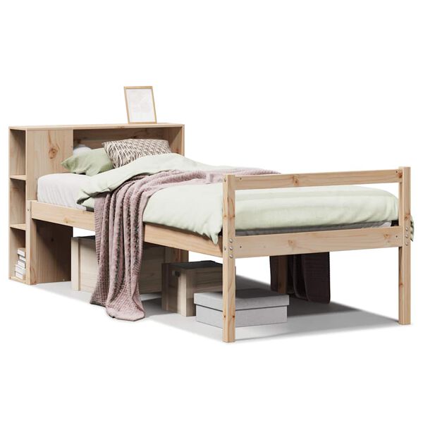 vidaXL Bookcase Bed without Mattress 90x200 cm Solid Wood Pine