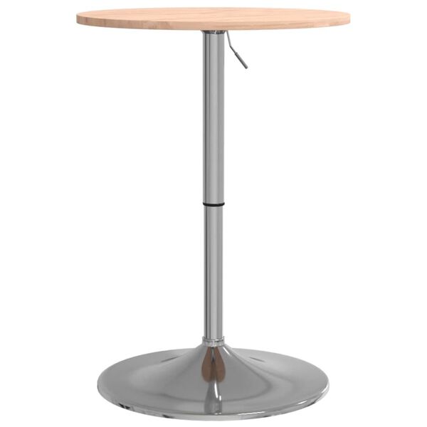 vidaXL Bar Table &Oslash;50x89.5 cm Solid Wood Beech