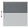 vidaXL Venetian Blinds Manual Dark Grey 130 x 130 cm Aluminium