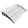 vidaXL Door Canopy 120x100 cm