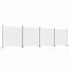 vidaXL 4-Panel Room Divider White 698x180 cm Fabric