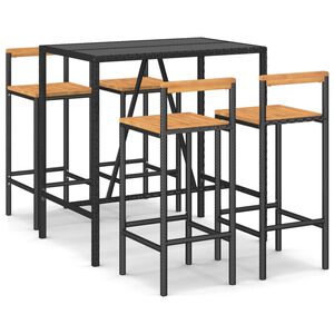 vidaXL Garden Bar Set | Black