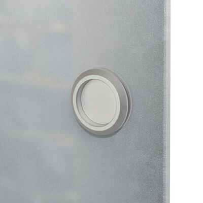 vidaXL Sliding Door Glass and Aluminium 178 cm Silver