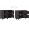 vidaXL Sideboard Black 100.5x39x72 cm Steel