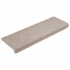 vidaXL Stair Mats 30 pcs 65x21x4 cm Taupe Rectangular Edge