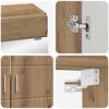vidaXL Bathroom Furniture Set TULUM Artisan Oak Engineered Wood