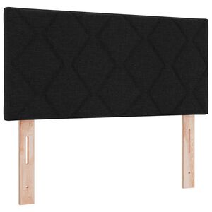 vidaXL Headboard with Headboard Black 90 cm Faux Leather