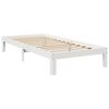 vidaXL Bookcase Bed without Mattress White 90x200 cm Solid Wood Pine