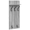 vidaXL Wall-Mounted Coat Rack with Shelf Grey Sonoma 40 x 10 x 90 cm