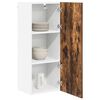 vidaXL Hanging Cabinet Smoked Oak 40 x 31 x 100 cm Engineered Wood