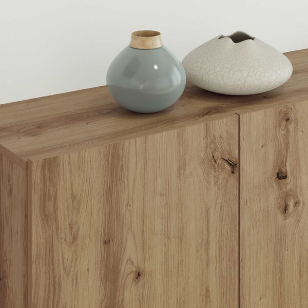 vidaXL TV Cabinet Wall-mounted 4 pcs Artisan Oak Engineered Wood