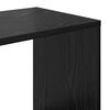 vidaXL Book Cabinet Black Oak 132 x 29 x 141.5 cm Engineered Wood