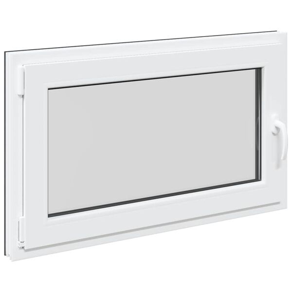 vidaXL Basement Window "RISOR" 100x60 cm Tilt&Turn DIN Left Anthracite