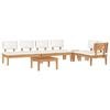 vidaXL Garden Sofa Set 5 pcs Brown and Cream