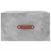 vidaXL Wall-mounted Bedside Cabinet Concrete Grey 35x35x20 cm