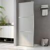 vidaXL Walk-in Shower Wall with Whole Frosted ESG Glass 115x195 cm