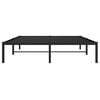vidaXL Metal Bed Frame without Mattress Black 135x190cm