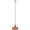 vidaXL Industrial Hanging Lamp Copper Iron & Solid Wood 26 cm E27