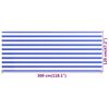 vidaXL Balcony Screen Blue and White 120x300 cm HDPE