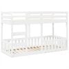 vidaXL Bunk Bed White 75x190 cm Solid Wood Pine