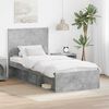 vidaXL Bed Frame Concerte Grey 90 x 190 cm Solid Pine Wood