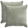 vidaXL Cushion Cover 2 pcs HOUTEN Green 60 x 60 cm Chenille Fabric