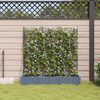 vidaXL Garden Planter 3 pcs LiGht Grey 120 x 40 x 125.5 cm Steel