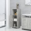 vidaXL 3 Piece Bathroom Furniture Set Concrete Grey Engineered Wood