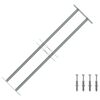 Adjustable Security Grille for Windows with 2 Crossbars 700-1050 mm