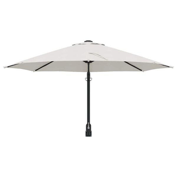 vidaXL Garden Parasol Beige and Black 248 x 248 x 148 cm