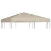 vidaXL Gazebo Top Cover 310 g/m&sup2; 3x3 m Beige