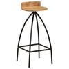 vidaXL Bar Chairs 2 pcs Solid Mango Wood