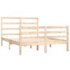 vidaXL Bed Frame without Mattress Solid Wood Pine 135x190 cm Double Double