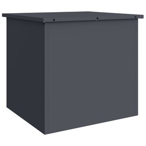 vidaXL Outdoor Storage Box Anthracite 55 x 50.5 x 50 cm Steel