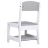 vidaXL Children's Table with 2 Chairs White MDF