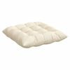vidaXL Seat Cushions 4 pcs Cream 40 x 40 x 6 cm Corduroy Fabric