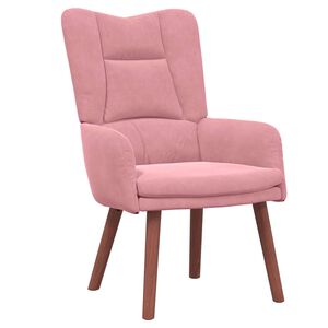 vidaXL Armchair Pink 63 x 67 x 94 cm Velvet
