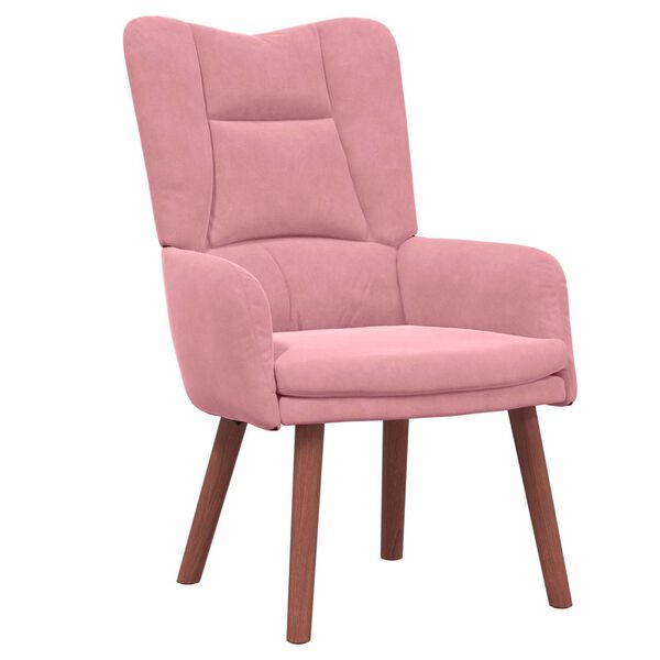vidaXL Armchair Pink 63 x 67 x 94 cm Velvet