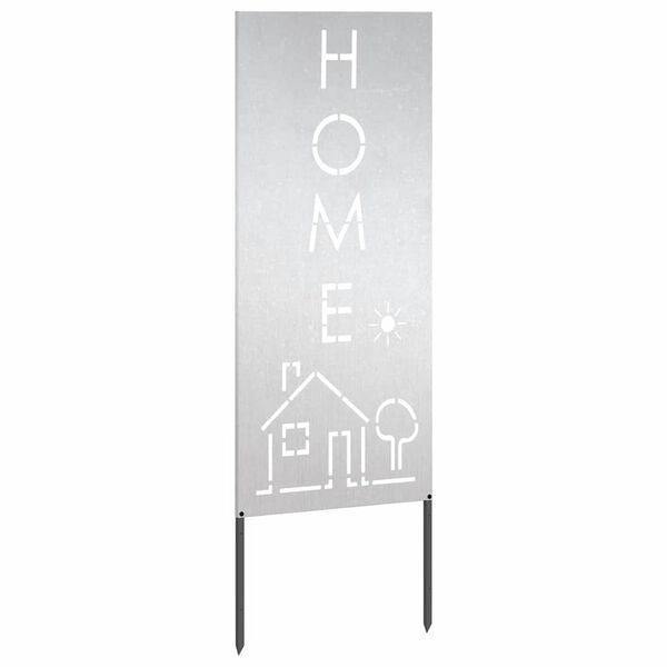 vidaXL Garden Privacy Screen Silver 50 x 140 cm Stainless steel